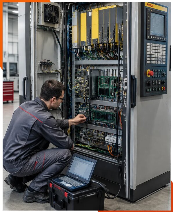 Ремонт систем ЧПУ FANUC промышленных станков в Зеленокумске